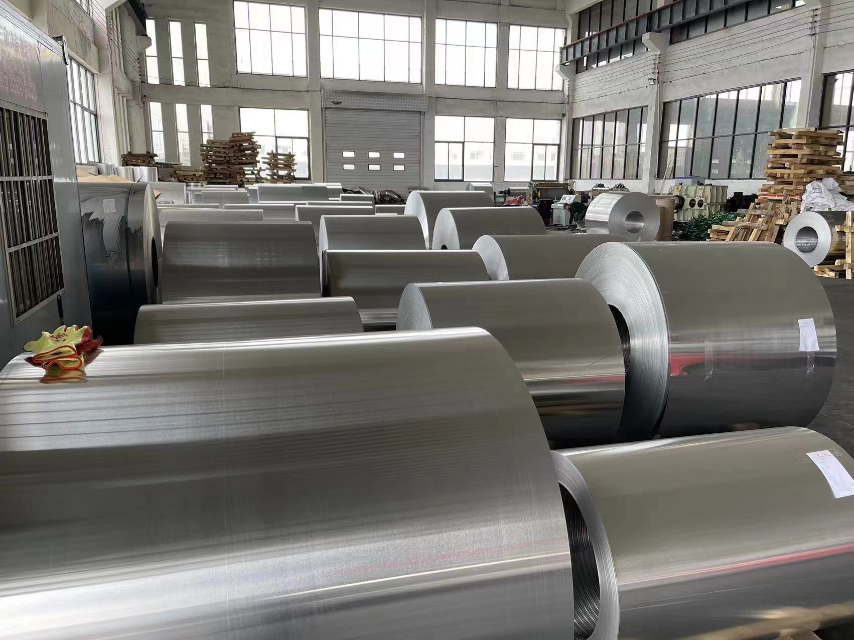 Alloy 1050 1060 6066 6061 Cold Rolled Aluminum Metal Sheet Mill Finish Aluminium Coil